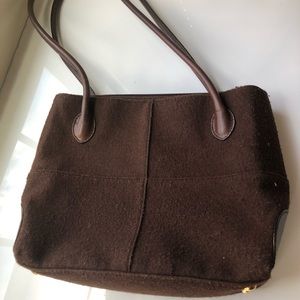 Vintage Etienne Aigner Genuine Leather Trim Bag